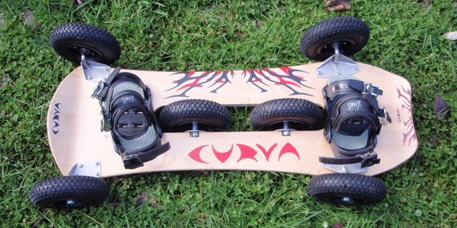 Curva board, vue de dessus