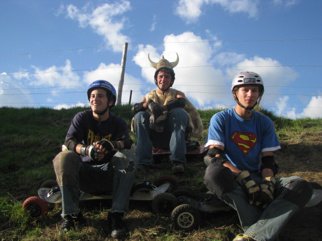 Quelques mountainboarders