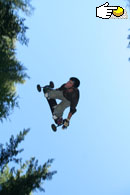 Marco backflip vu de dessous