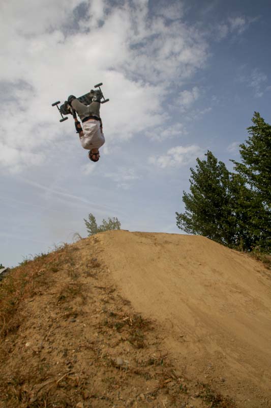 Nicky en backflip